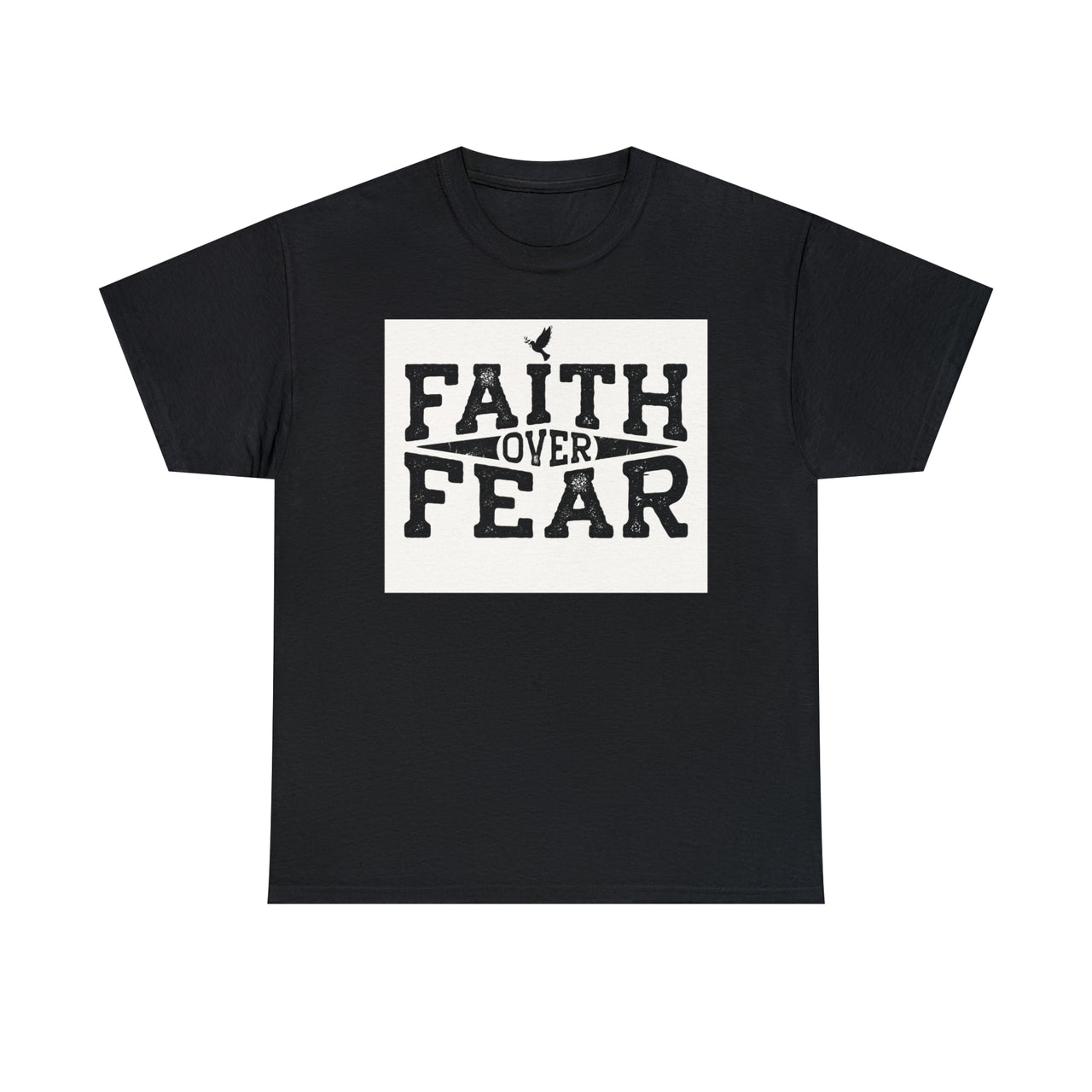 ATBG FAITH OVER FEAR HEAVY COTTON TEE