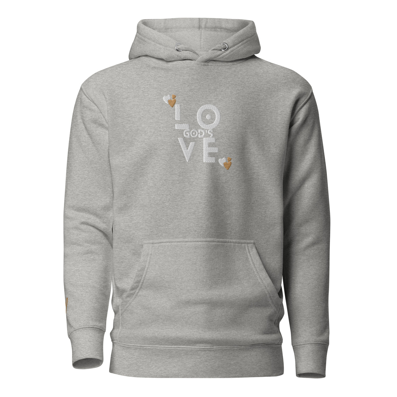 ATBG EMBROIDERED GOD IS LOVE UNISEX HOODIE