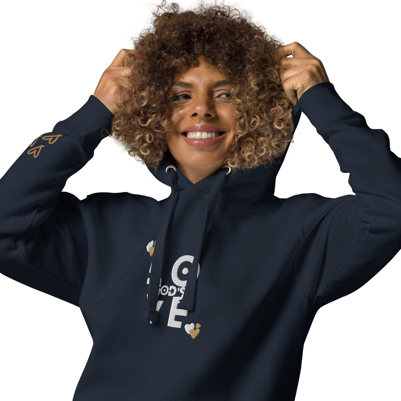 ATBG EMBROIDERED GOD IS LOVE UNISEX HOODIE